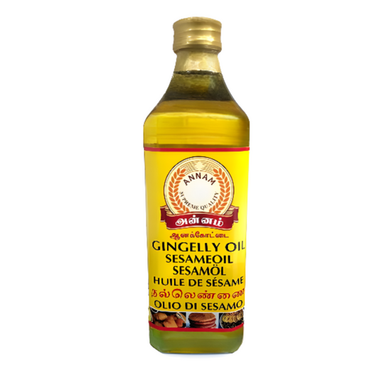 Annam Gingely Oil (Sesame Oil) - Premium Quality Cold-Pressed - 1L | WorldFoodHub