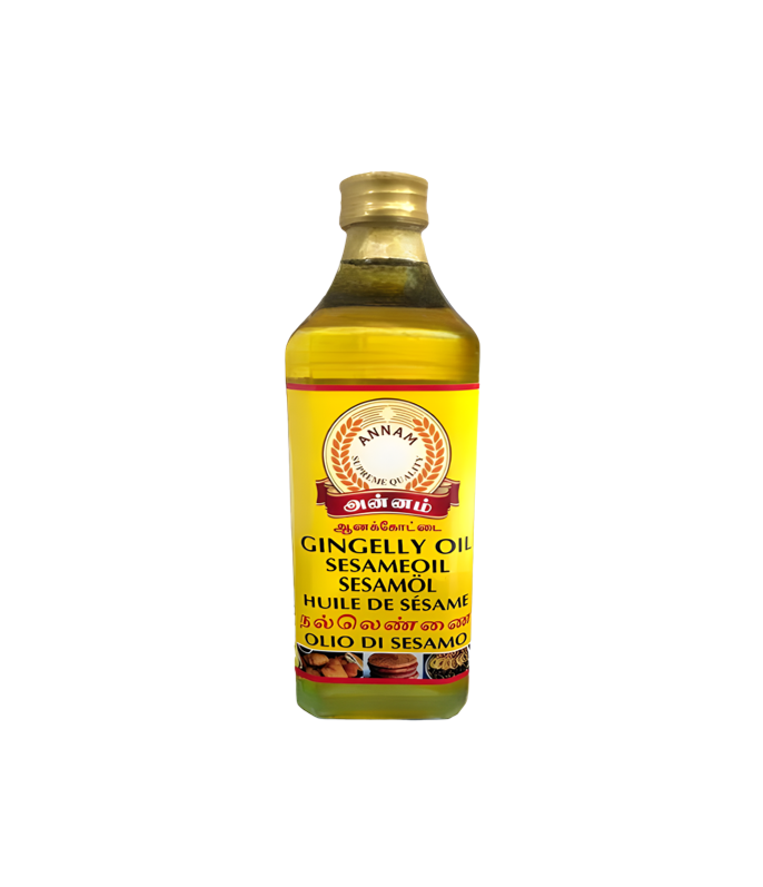 Annam Gingely Oil (Sesame Oil) - Premium Quality Cold-Pressed - 1L | WorldFoodHub