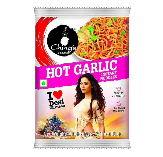 Ching’s Hot Garlic Instant Noodles 300g available at Worldfoodhub