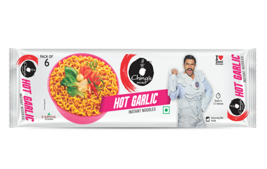 Ching’s Hot Garlic Instant Noodles 300g available at Worldfoodhub