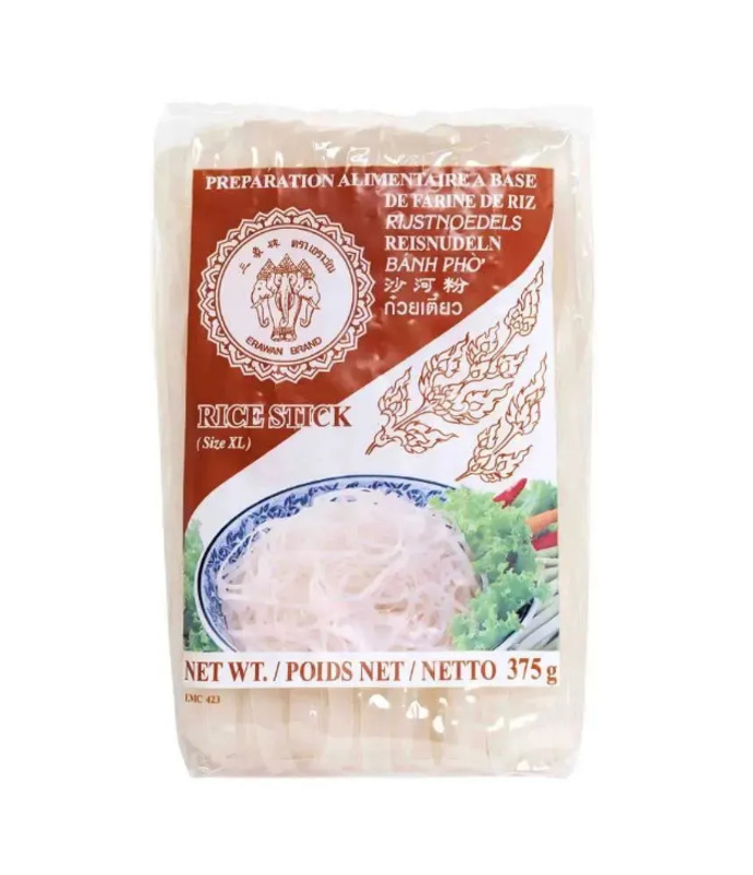 Buy Erawan Ricesticks XL 10mm online at Worldfoodhub | Authentic Thai Rice Noodles for Pho & Stir-fry Dishes