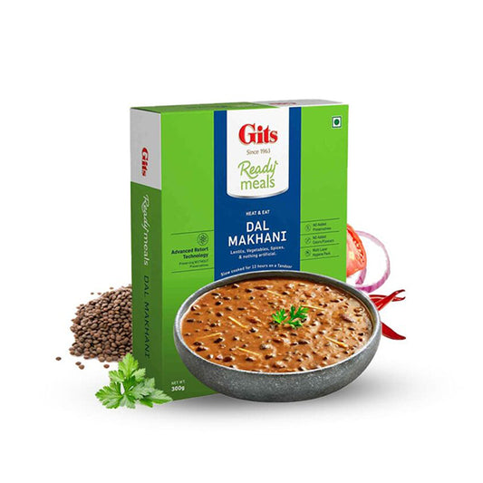 GITS RTE Dal Makhani Vegan, authentic Indian ready meal, available at WorldFoodHub