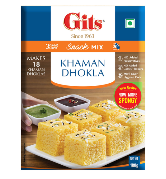 Gits Khaman Dhokla Mix – Authentic Indian Snack Mix Available on Worldfoodhub