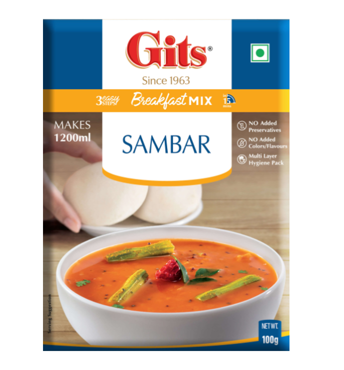 Gits Sambar Mix - Authentic South Indian Sambar Ready Mix from Worldfoodhub