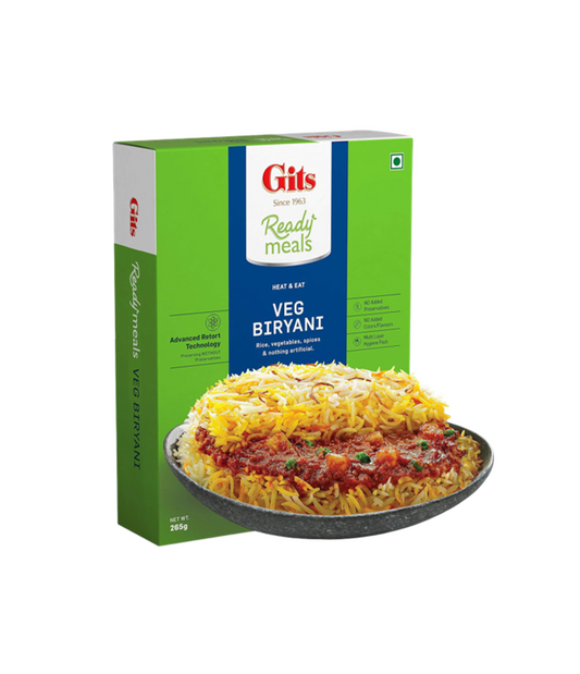 Gits Veg Biryani Ready To Eat - Vegan Indian Biryani available at WorldFoodHub