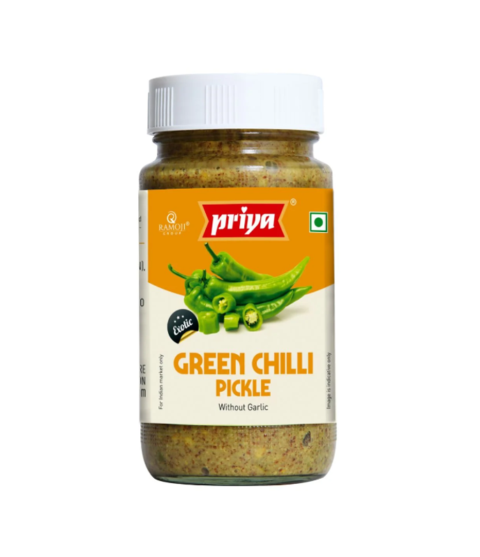 Green Chilli Sliced Pickle Without Garlic – Authentic Spicy Indian Pickle Available at Worldfoodhub