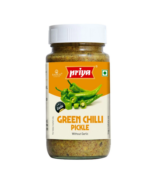Green Chilli Sliced Pickle Without Garlic – Authentic Spicy Indian Pickle Available at Worldfoodhub