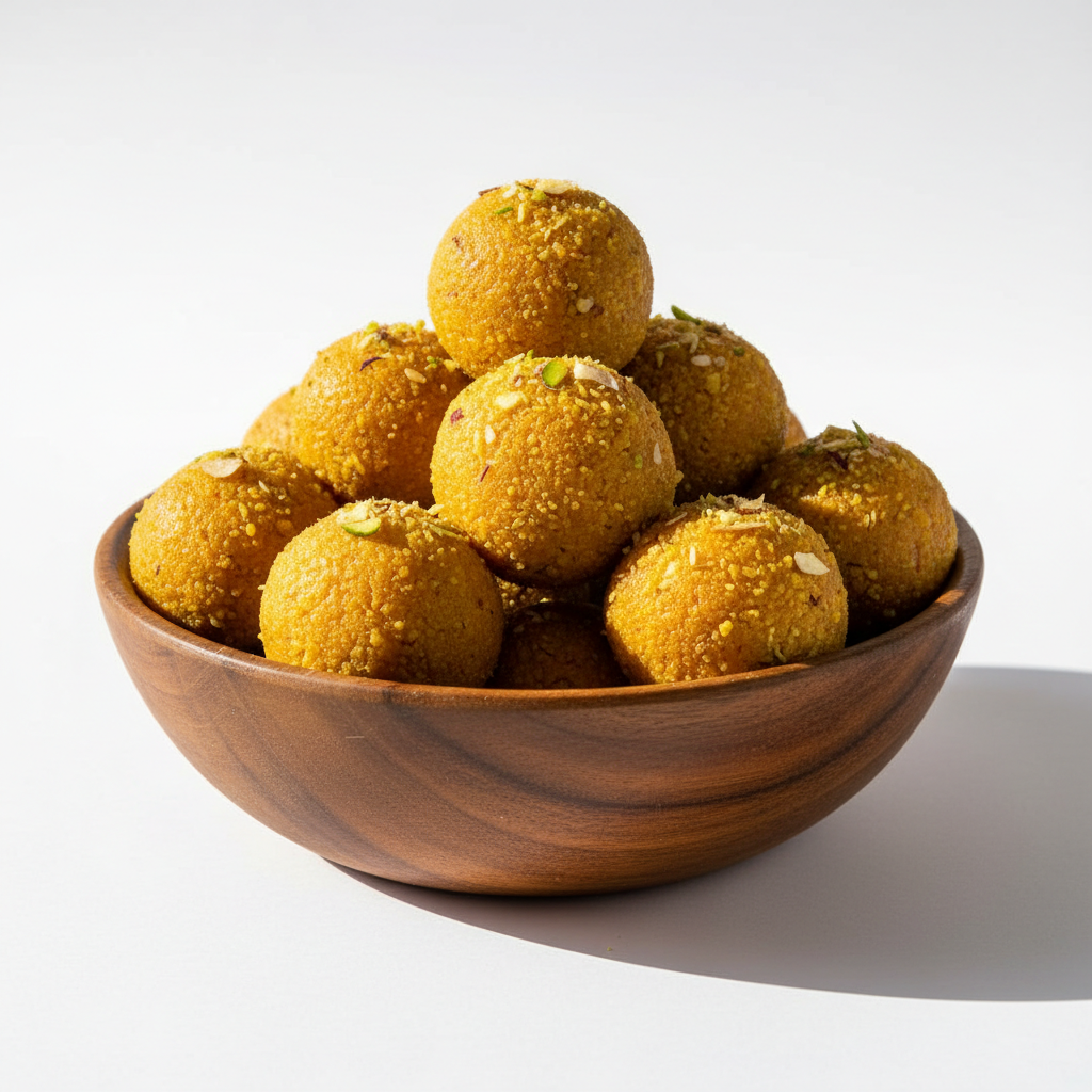 Buy Indian Haldiram Besan Ladoos on worldfoodhub