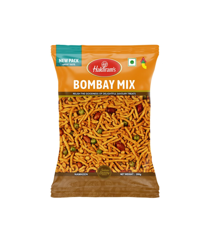 Buy Indian  Haldirams - Bombay Mix - 200g packavailable on Worldfoodhub