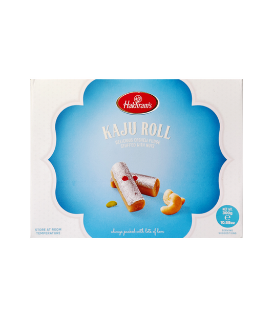 Haldiram Kaju Roll 300g Pack – Authentic Indian Sweet Available at WorldFoodHub