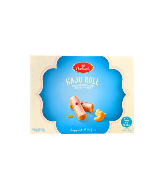 Haldiram Kaju Roll 300g Pack – Authentic Indian Sweet Available at WorldFoodHub