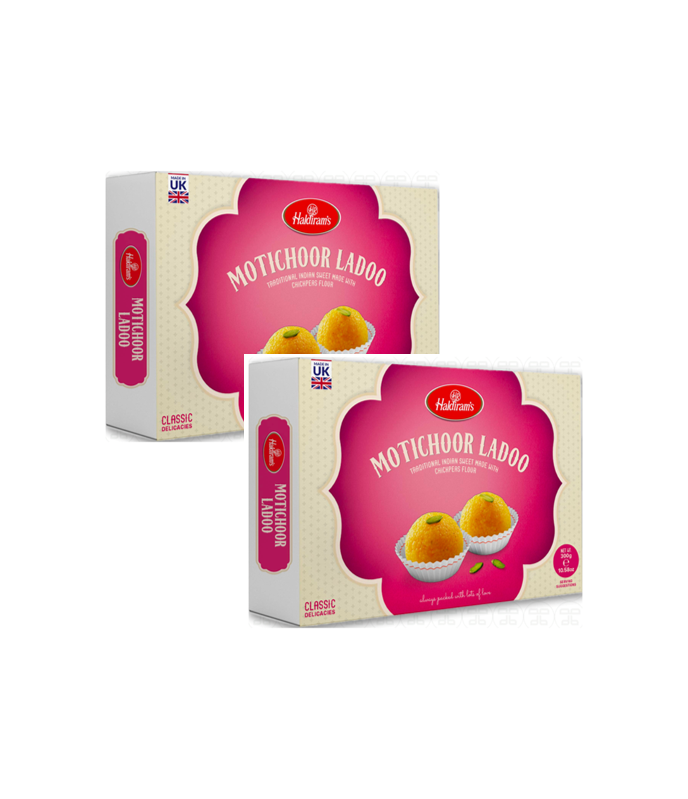 Buy Haldiram Motichoor Ladoo 300g online at Worldfoodhub – Authentic Indian Sweet