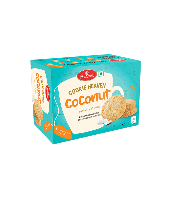 Haldiram’s Cookie Heaven Coconut Cookies 180g available at Worldfoodhub