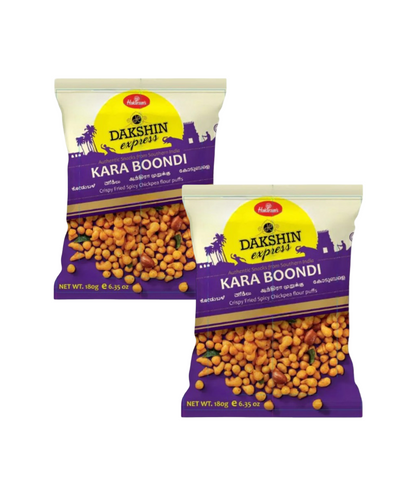 Buy Indian Haldirams Dakshin Express Kara Boondi - Pack of 2 x 180 gram available on Worldfoodhub