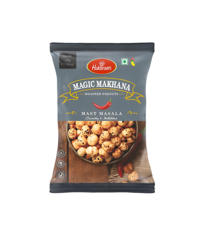 Haldiram’s Magic Makhana Mast Masala – Crispy Roasted Lotus Seeds Available at Worldfoodhub