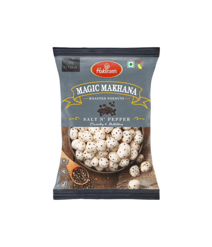Haldiram’s Magic Makhana Salt & Pepper – Healthy Roasted Snack at WorldFoodHub