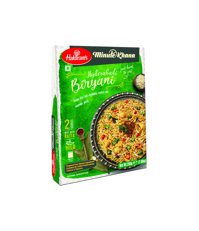 Buy Haldiram RTE Hyderabadi Biryani - Pack of 300g masala Packaging on worldfoodhub