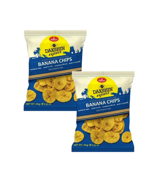 Haldiram's Dakshin Express Banana Chips - Pack of 2 x 180g