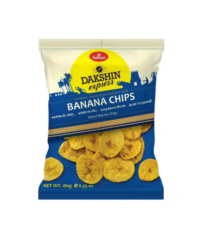 Buy Haldiram's Dakshin Express Banana Chips 180g online at WorldFoodHub – Authentic Indian Snack