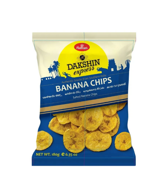 Buy Haldiram's Dakshin Express Banana Chips 180g online at WorldFoodHub – Authentic Indian Snack