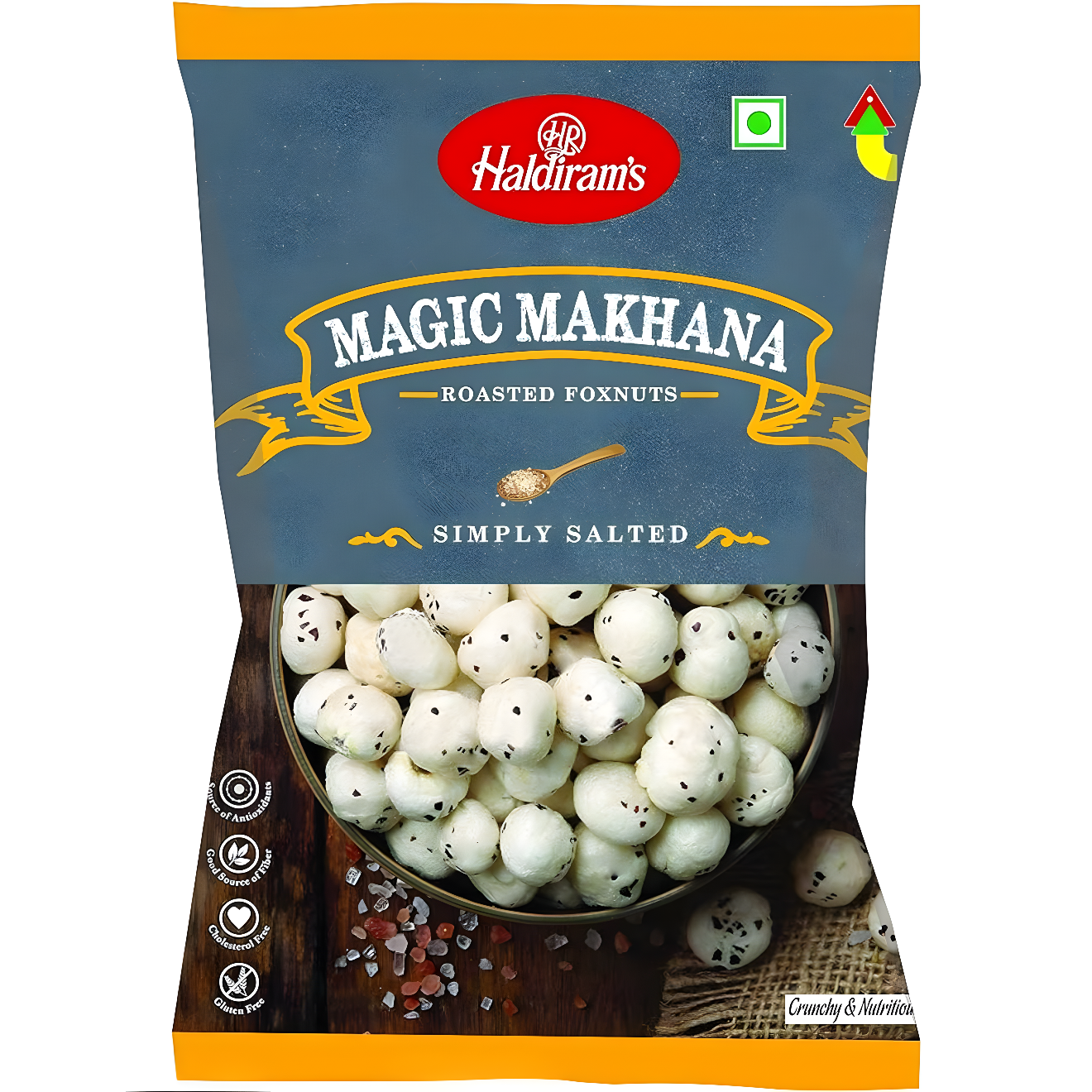 Haldiram’s Magic Makhana Roasted Foxnuts Simply Salted 100g Pack | Healthy Snack | Worldfoodhub
