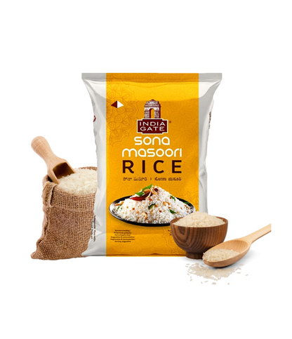 Buy India Gate Sona Masoori Rice online at Worldfoodhub | Premium Quality Short-Grain Rice from India