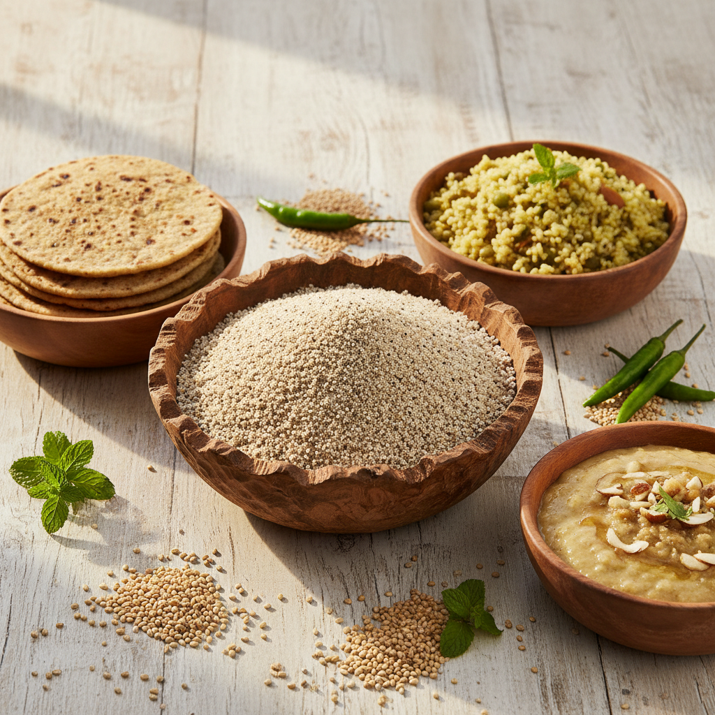 Buy Annam Bajra Rava online at Worldfoodhub | Premium Quality Pearl Millet Semolina