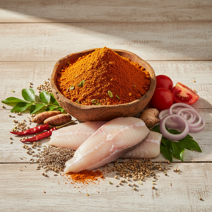 Everest Fish Curry Masala 50gm - Authentic Indian spice blend for rich and flavorful fish curries available at Worldfoodhub