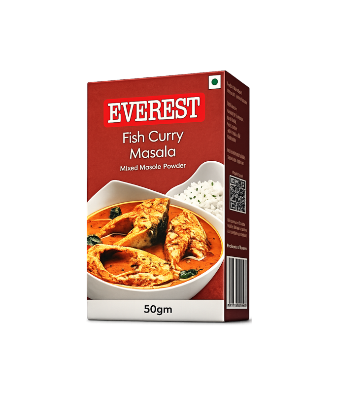 Everest Fish Curry Masala 50gm - Authentic Indian spice blend for rich and flavorful fish curries available at Worldfoodhub