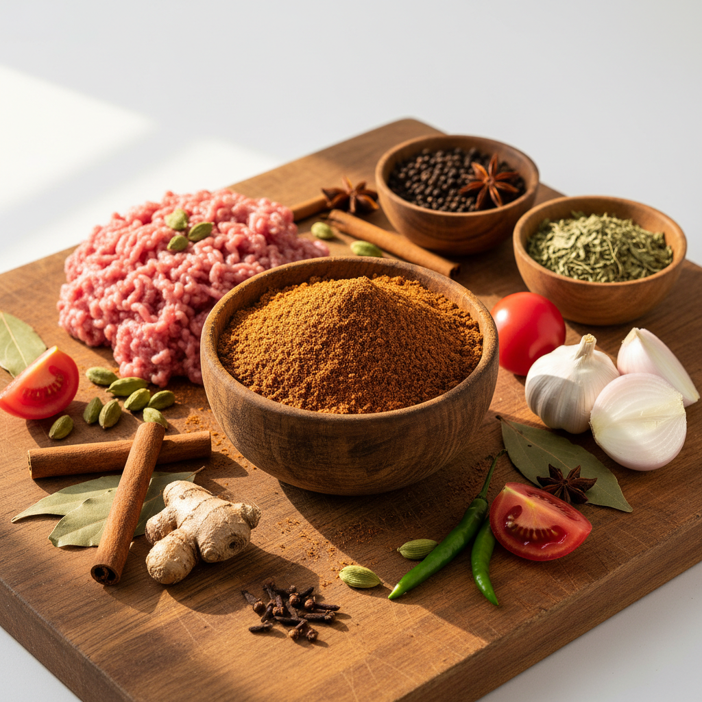 Shan Keema Masala spice blend for traditional minced meat dishes, available at WorldFoodHub