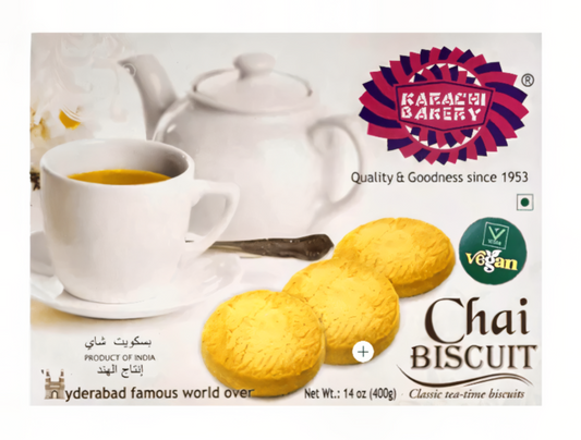 Karachi Bakery Vegan Chai Biscuits 400g available at WorldFoodHub
