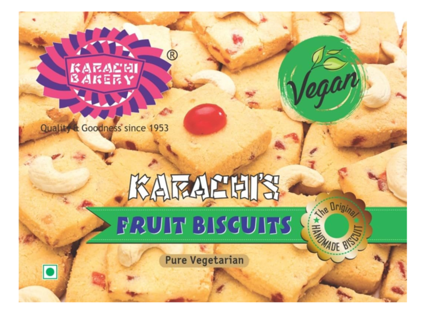 Karachi Bakery Vegan Fruit Biscuits - Vegan-Friendly Snack with Tropical Flavors from Worldfoodhub