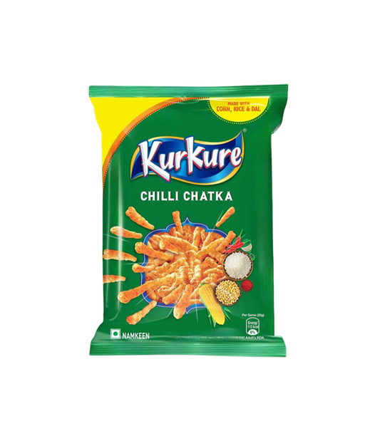 Kurkure Chilli Chatka Snack 90g available at Worldfoodhub – Crispy Indian snack with bold chili flavors