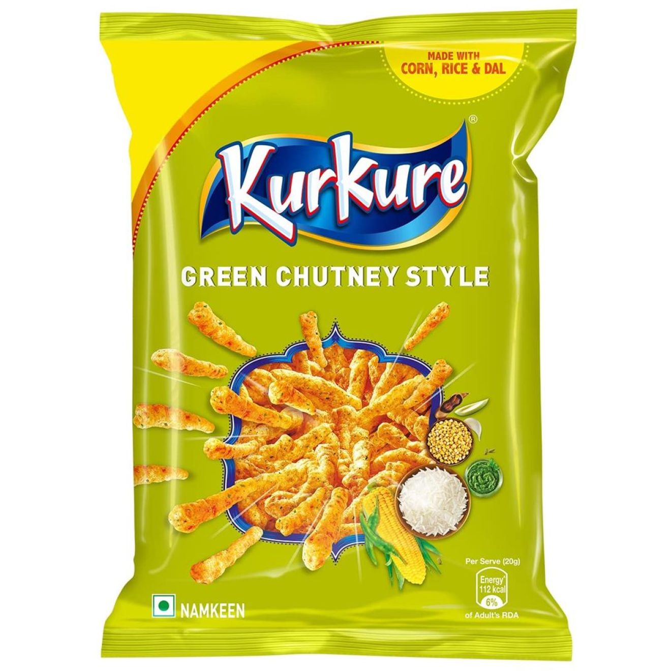 Kurkure Green Chutney Snack - Tangy, Crunchy Indian Snack | WorldFoodHub
