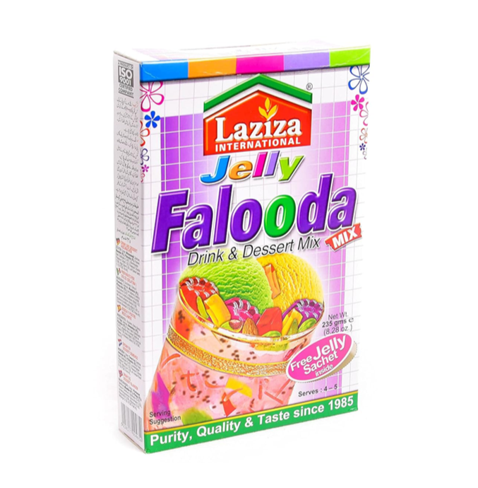 Buy Laziza Falooda Mix Jelly 235g Online | WorldFoodHub | Authentic South Asian Dessert Mix