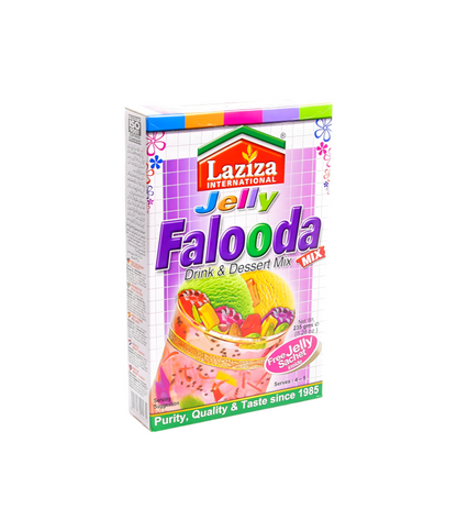 Buy Laziza Falooda Mix Jelly 235g Online | WorldFoodHub | Authentic South Asian Dessert Mix