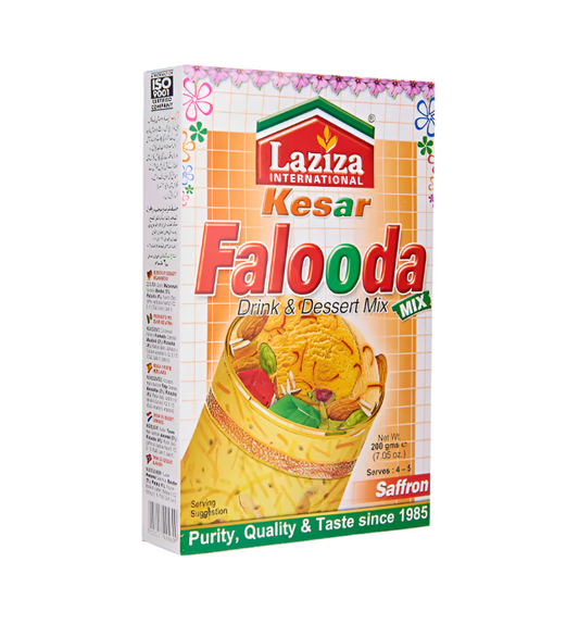Buy Laziza Falooda Mix Kesar 200g – Authentic Indian Dessert at WorldFoodHub