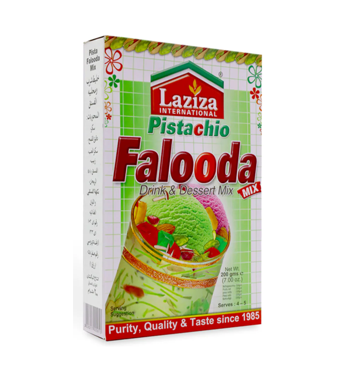 Laziza Falooda Mix Pista 200g – Buy Online at Worldfoodhub | Authentic South Asian Dessert