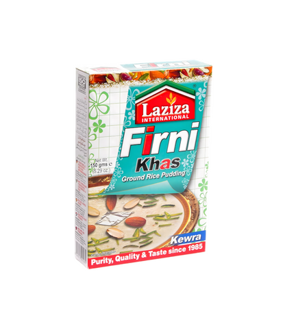Buy Laziza Firni Khas Kewra (150g) Online – Traditional Indian Dessert at Worldfoodhub