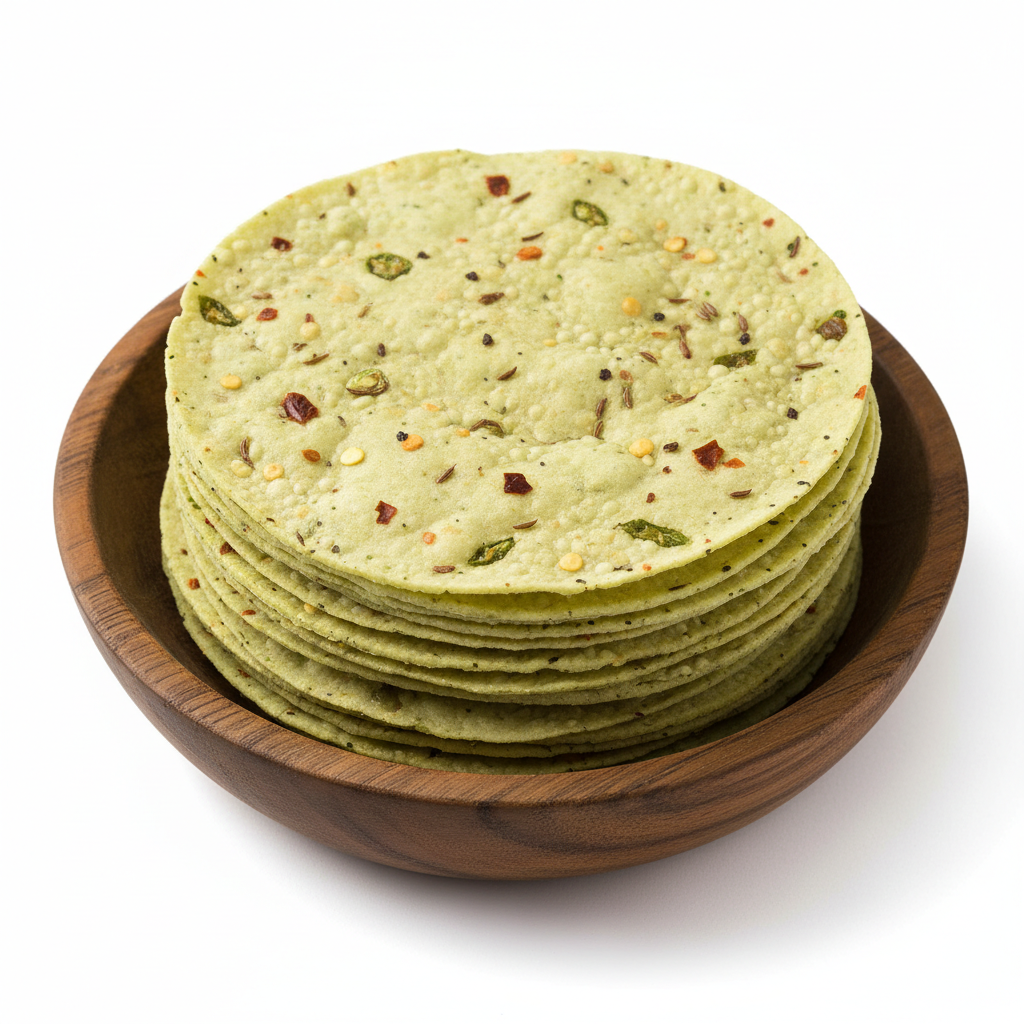 Lijjat Green Chilli Papad 200g available on WorldFoodHub