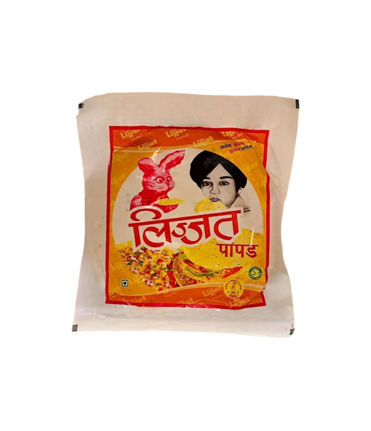 Lijjat Jeera (Cumin) Papad 200g Pack available at Worldfoodhub – Authentic Indian Snack