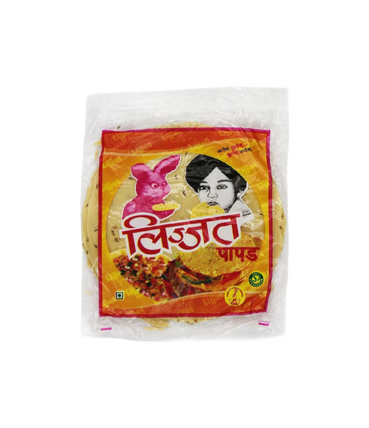 Lijjat Urid/Udad Papad Plain 200g | Authentic Indian Snack – Worldfoodhub