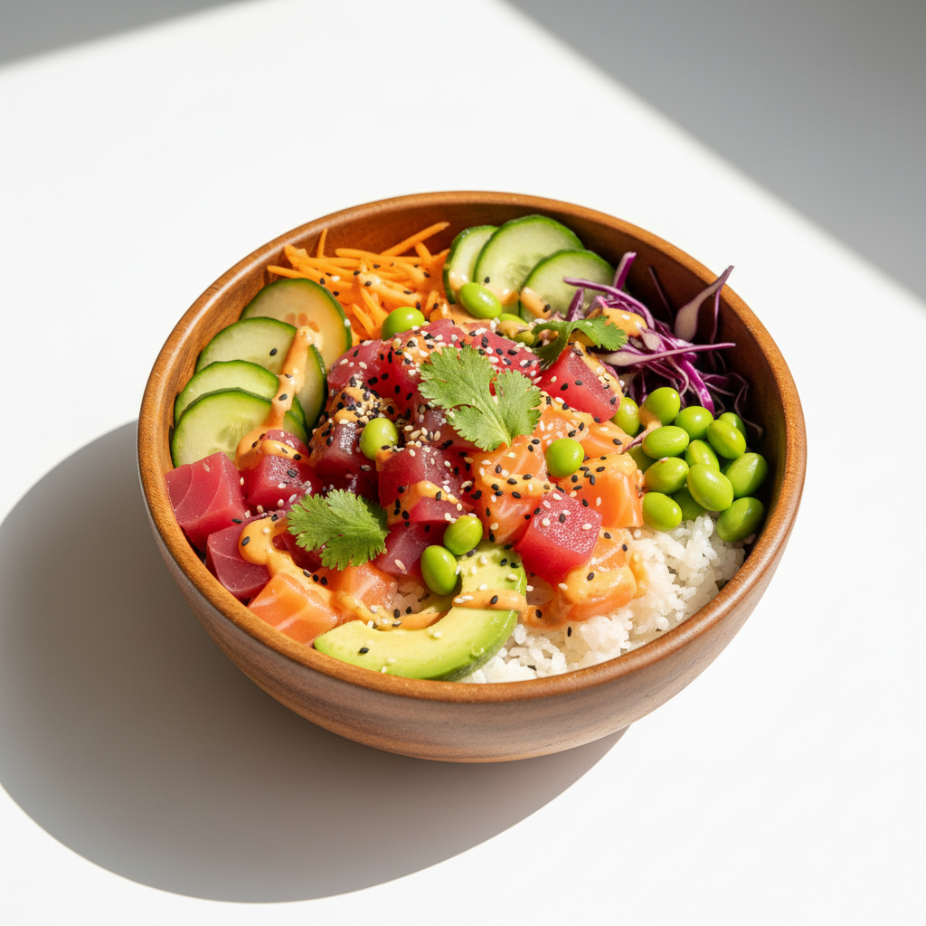 Buy Lucullus Japanese Cuisine Poke Bowl Rice online at Worldfoodhub | Premium Sushi-Grade Rice for Authentic Poke Bowls