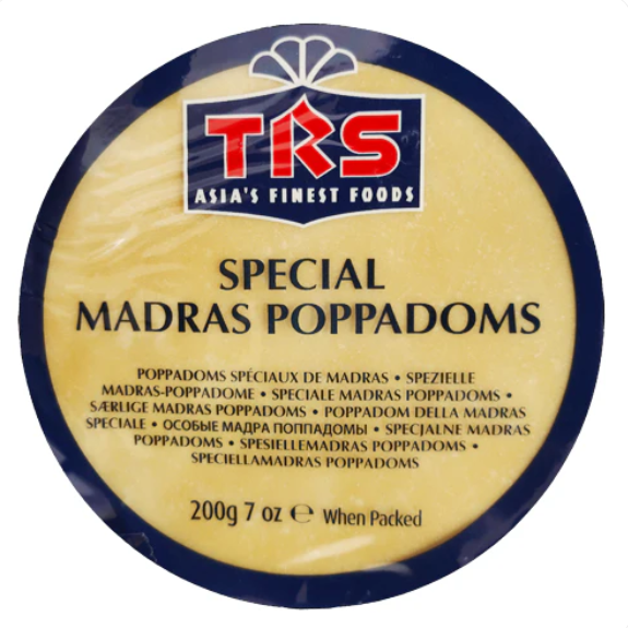 TRS Madras Plain Papad - Crispy Indian Papadum available at Worldfoodhub