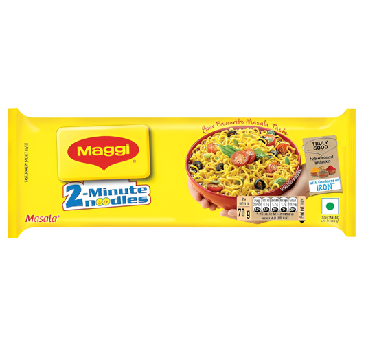 Maggi Instant Masala Noodles 70g – Quick 2-Minute Meal with Spices and Vegetables