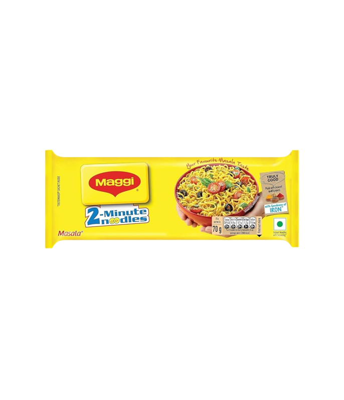 Maggi Instant Masala Noodles 70g – Quick 2-Minute Meal with Spices and Vegetables