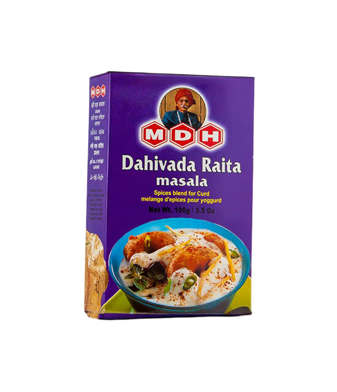 MDH Dahivada Raita Masala 100g - Indian spice blend for raita, dahivada, and yogurt-based dishes - Available on Worldfoodhub