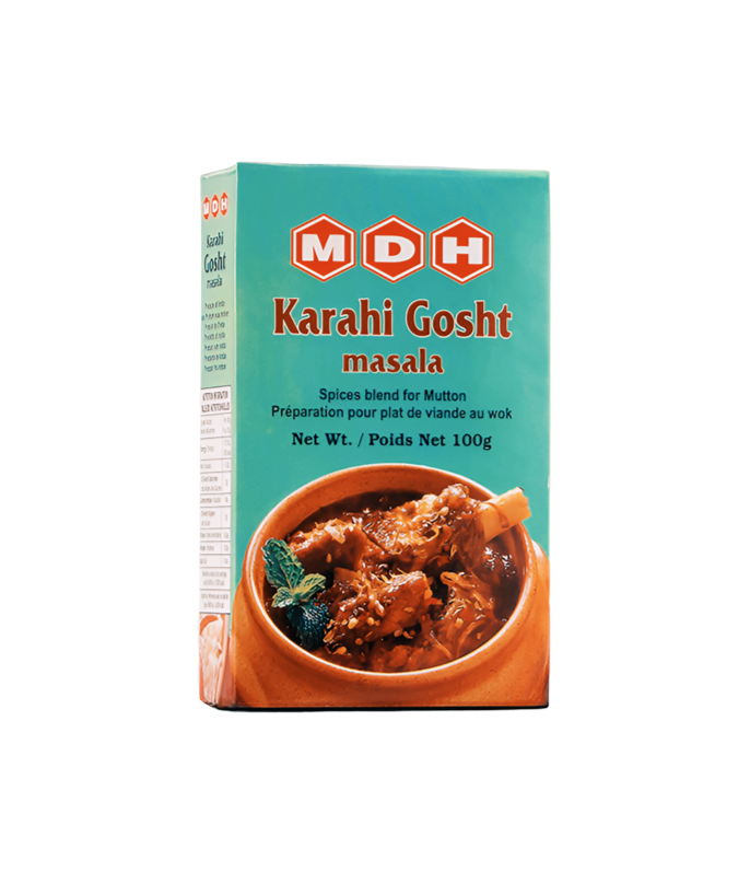 MDH Karahi Gosht Masala 100g – Premium spice blend for authentic Karahi dishes, available on Worldfoodhub