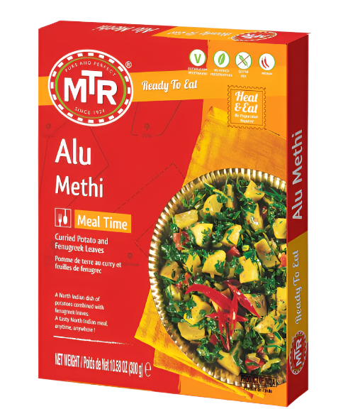 MTR Ready-to-Eat Aloo Methi, Authentic Indian Potatoes with Fenugreek Leaves - Worldfoodhub