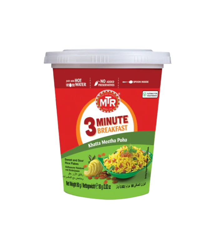 MTR Instant Poha Khatta Meetha RTE 80g - Ready-to-Eat Poha | WorldFoodHub